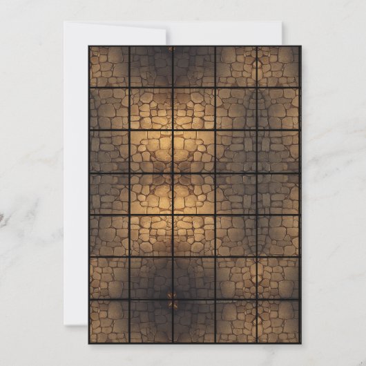 12x18 StoneFloor Paper Gridmap Einladung (Vorderseite)