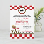 12x18 Summer Time Picnic Barbecue Einladung (Stehend Vorderseite)