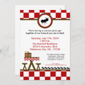 12x18 Summer Time Picnic Barbecue Einladung (Vorne/Hinten)