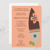 12x18 Surfer Baby Surf Boards Kinderdusche Einladu Einladung (Vorne/Hinten)