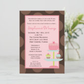 12x18 Sweet Leckereien Cup Kuchen Kinderdusche Ein Einladung (Stehend Vorderseite)