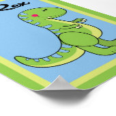 12x18 T-Rex Dinosaurier Wall Art Poster (Ecke)