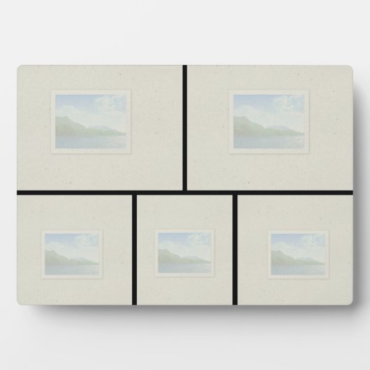 12x18 Tabletop Plaque - 5 Bilder Fotoplatte (Vorderseite)