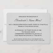 12x18 Tassel war den Hassle-Uni-Abschluss wert Einladung (Rückseite)