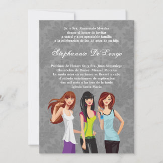 12x18 Teenager Teen Quinceanera Geburtstagseinladu Einladung