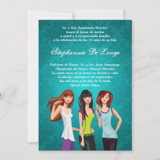 12x18 Teenager Teen Quinceanera Geburtstagseinladu Einladung