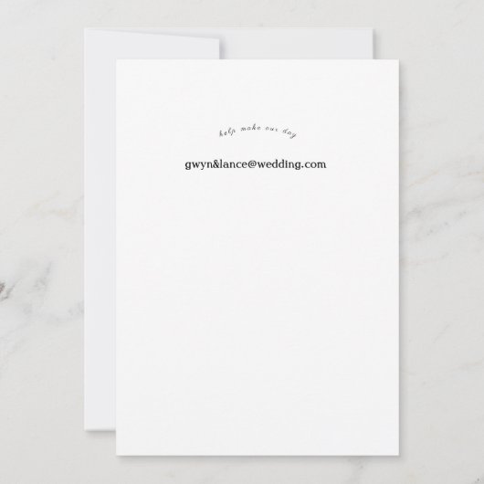 12x18 text Template wedeln einladen.classic 2 Einladung (Rückseite)