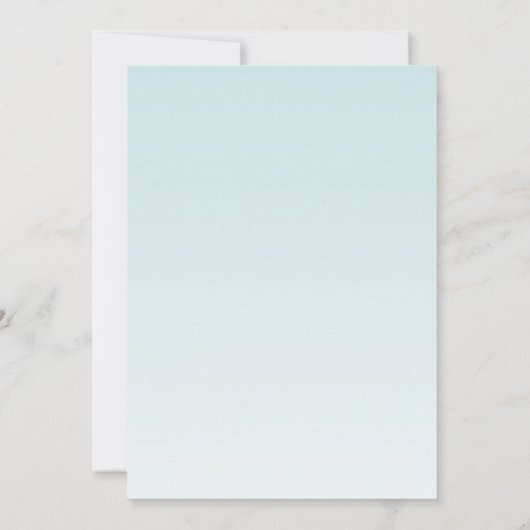 12x18 Tischnummer Card Tropische Blume auf Blue Om (Rückseite)