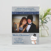 12x18 Top Hat Snowman Einladung (Stehend Vorderseite)