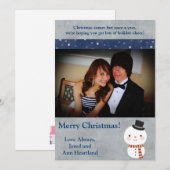 12x18 Top Hat Snowman Einladung (Vorne/Hinten)