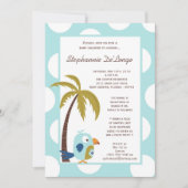 12x18 TropicalHawaiian Toucan Babydusche Einladung (Vorderseite)