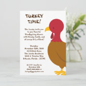 12x18 Türkei Party Einladung für den Erntedank von (Stehend Vorderseite)