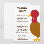 12x18 Türkei Party Einladung für den Erntedank von (Vorne/Hinten)