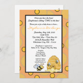 12x18 TWIN Honey Bumble Bee Baby Dusche Einladung (Vorne/Hinten)