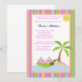 12x18 TWINS Sweetpea in Pod Baby Dusche Einladung (Vorne/Hinten)