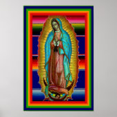 12x18 Unsere Dame von Guadalupe Zarape Tilma Poster (Vorne)