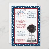 12x18 Vierte 4. Juli Party Barbecue Einladung (Vorne/Hinten)