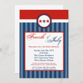 12x18 Vierte 4. Juli Party Celebratio Einladung (Vorne/Hinten)