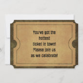 12x18 Vintag Gold Party Einladungen (Rückseite)
