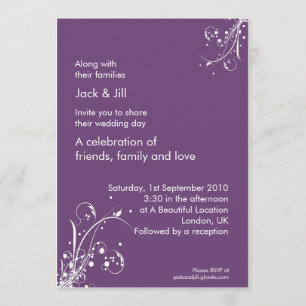 12x18 von Windwhisp (Trauben) Einladung