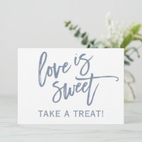 12x18 Wedding Candy Bar / Buffet | Dusty Blue