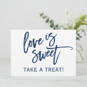 12x18 Wedding Candy Bar / Buffet | Navy Blue (Stehend Vorderseite)
