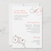 12x18 Wedding Einladung (Rückseite)