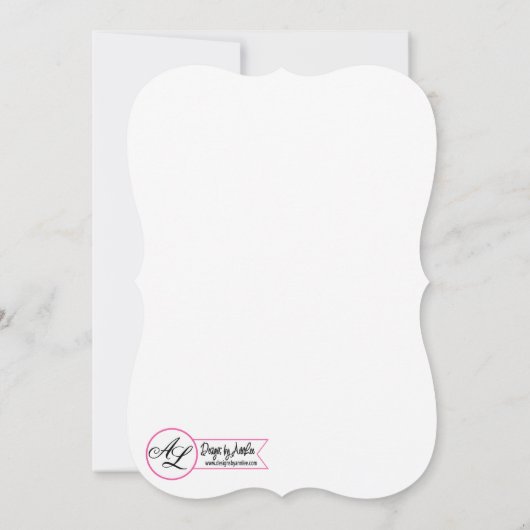 12x18 Wedding Einladung Baumwolle Zweigstelle auf  (Rückseite)