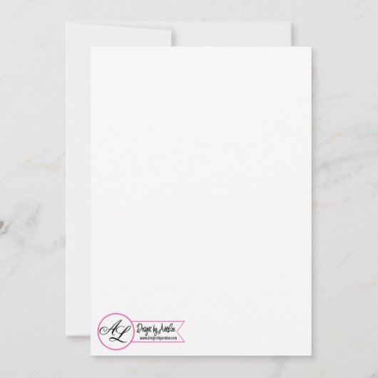 12x18 Wedding Einladung Blut Spritzer Vampire Goth (Rückseite)