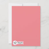 12x18 Wedding Einladung Bohemisch Cactus succulent (Rückseite)