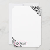 12x18 Wedding Einladung Boho Buffalo Tribal Muster (Rückseite)