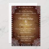 12x18 Wedding Einladung Deep marokkanische Braun I (Vorne/Hinten)