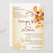 12x18 Wedding Einladung Herbst Branch Herbstlaub (Vorne/Hinten)