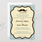 12x18 Wedding Einladung Ich Mustache Ihnen eine Fr (Vorne/Hinten)