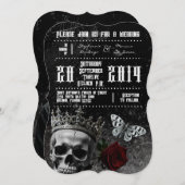 12x18 Wedding Einladung Jagd Adeline Zade Meado (Vorne/Hinten)