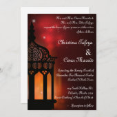 12x18 Wedding Einladung marokkanisch Laterne India (Vorne/Hinten)