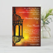 12x18 Wedding Einladung marokkanisch Laterne India (Stehend Vorderseite)