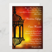12x18 Wedding Einladung marokkanisch Laterne India (Vorne/Hinten)