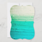 12x18 Wedding Einladung Ombre Blue Zuckerguss (Rückseite)