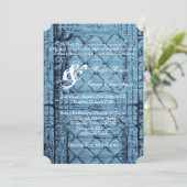 12x18 Wedding Einladung rustikale Zinndecke Co (Stehend Vorderseite)