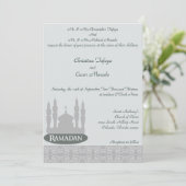 12x18 Wedding Einladung Soft Blue Islamic Ramadan (Stehend Vorderseite)