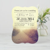 12x18 Wedding Einladung Sonnenaufgang Weg Pat (Stehend Vorderseite)