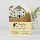 12x18 Wedding Einladung Sonnenuntergang Land Rusti (Stehend Vorderseite)