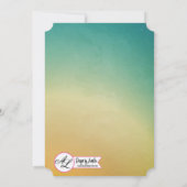 12x18 Wedding Invitation Beach Sunset Palm Tree St Einladung (Rückseite)