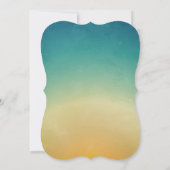 12x18 Wedding Invitation Beach Sunset Palmen Trees Einladung (Rückseite)