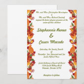 12x18 Wedding Invitation Fall Folien Blätter Herbs Einladung (Vorne/Hinten)