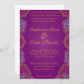 12x18 Wedding Invitation Lila Palace Indien Indien Einladung (Vorne/Hinten)