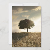 12x18 Wedding Invitation Tree & Sunset Hill Einladung (Rückseite)