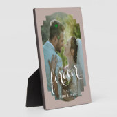 12x18 Wedding Memory Plaque mit Easel Stand Fotoplatte (Seite)