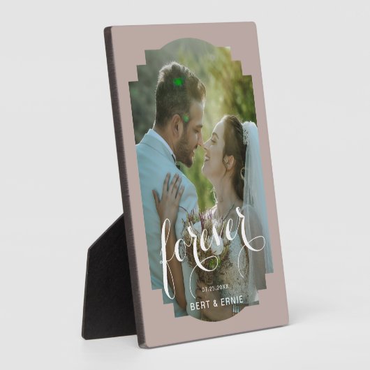 12x18 Wedding Memory Plaque mit Easel Stand Fotoplatte (Seite)